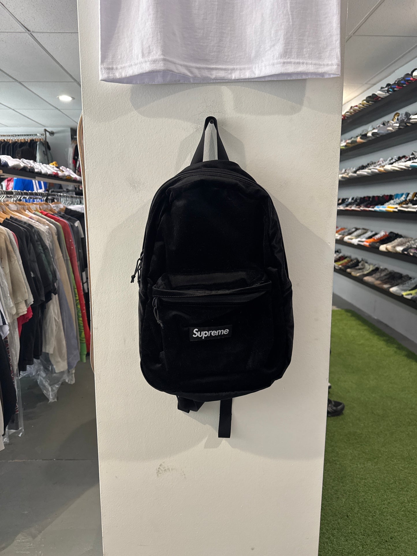 Supreme Velvet Backpack Black