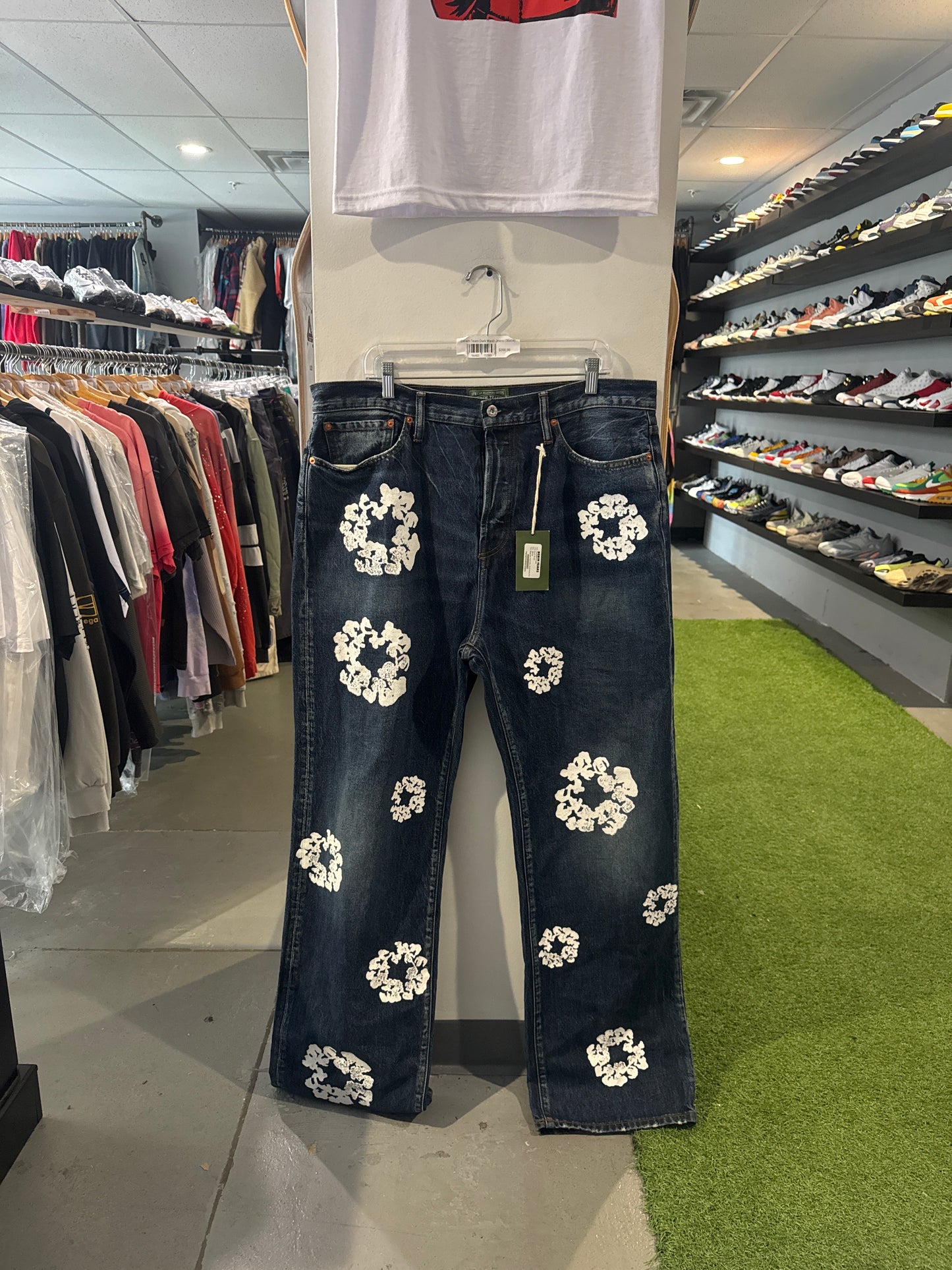 Denim Tears Baggy Dark Wash Jeans