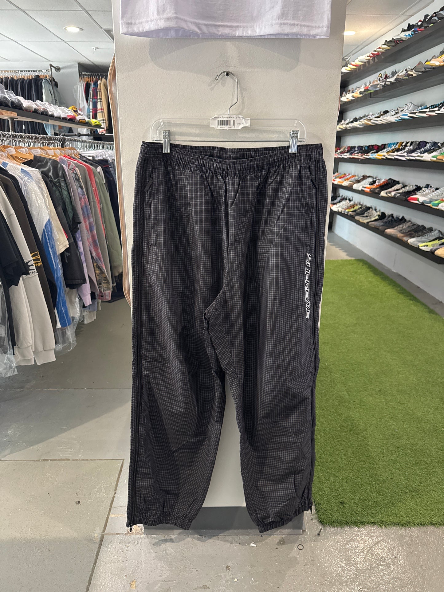 Supreme Ripstop Warm Up Pant Black