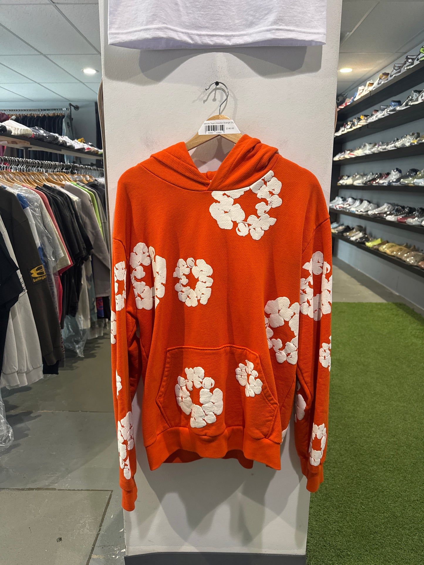 Denim Tears Hoodie Orange (XL)