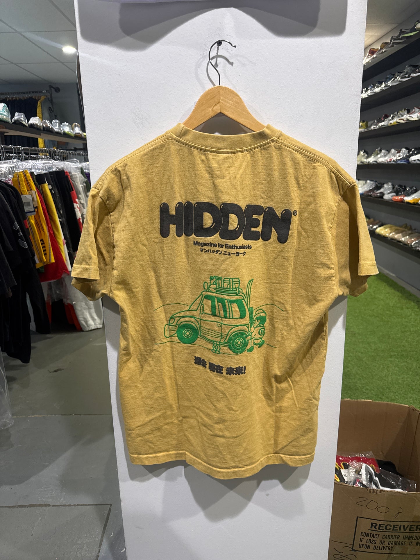 Hidden NY Car Tee Mustard (M)