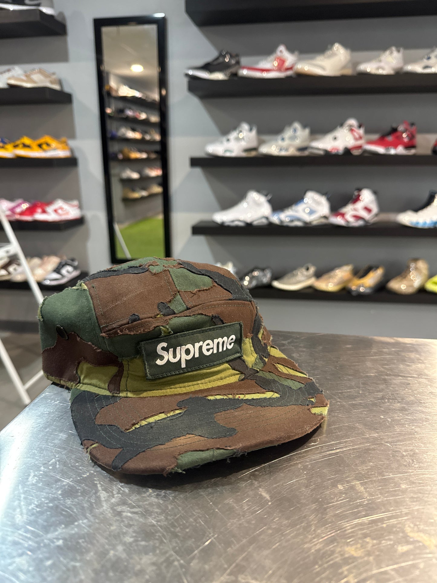 Supreme Layered Woodland Camo Hat