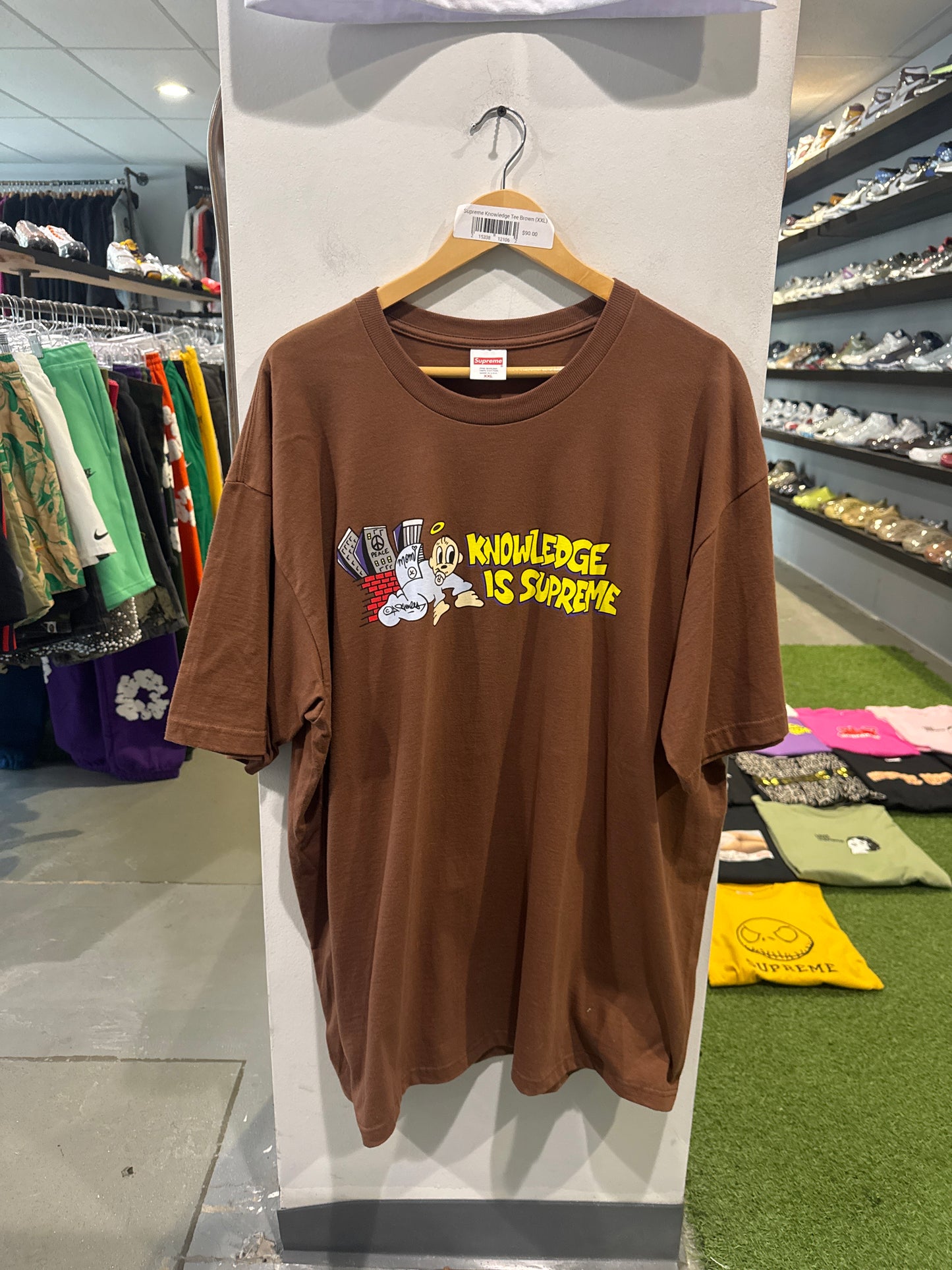 Supreme Knowledge Tee Brown