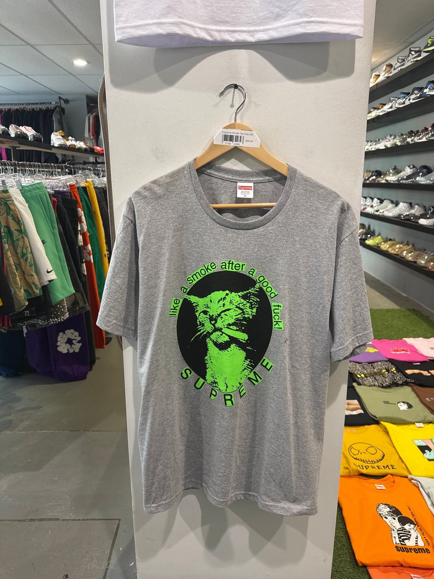 Supreme Smoke Tee Grey