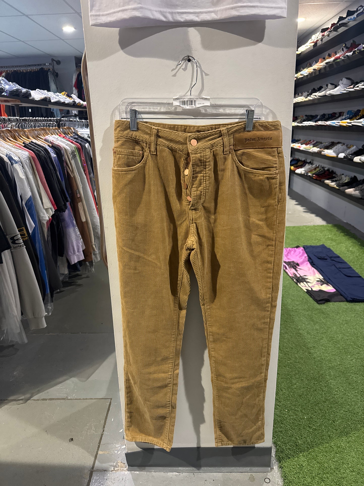 Palm Angels Corduroy Logo Pants