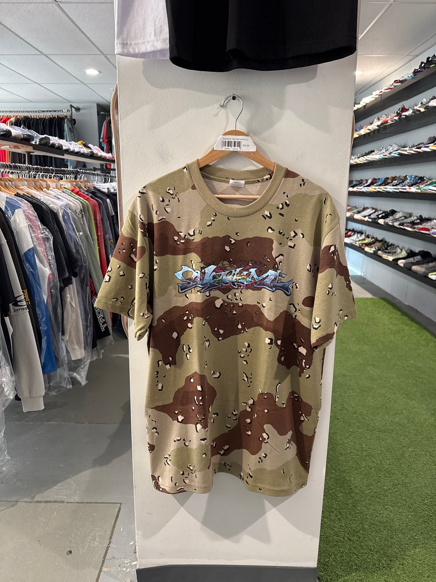 Supreme Tag Tee Camo