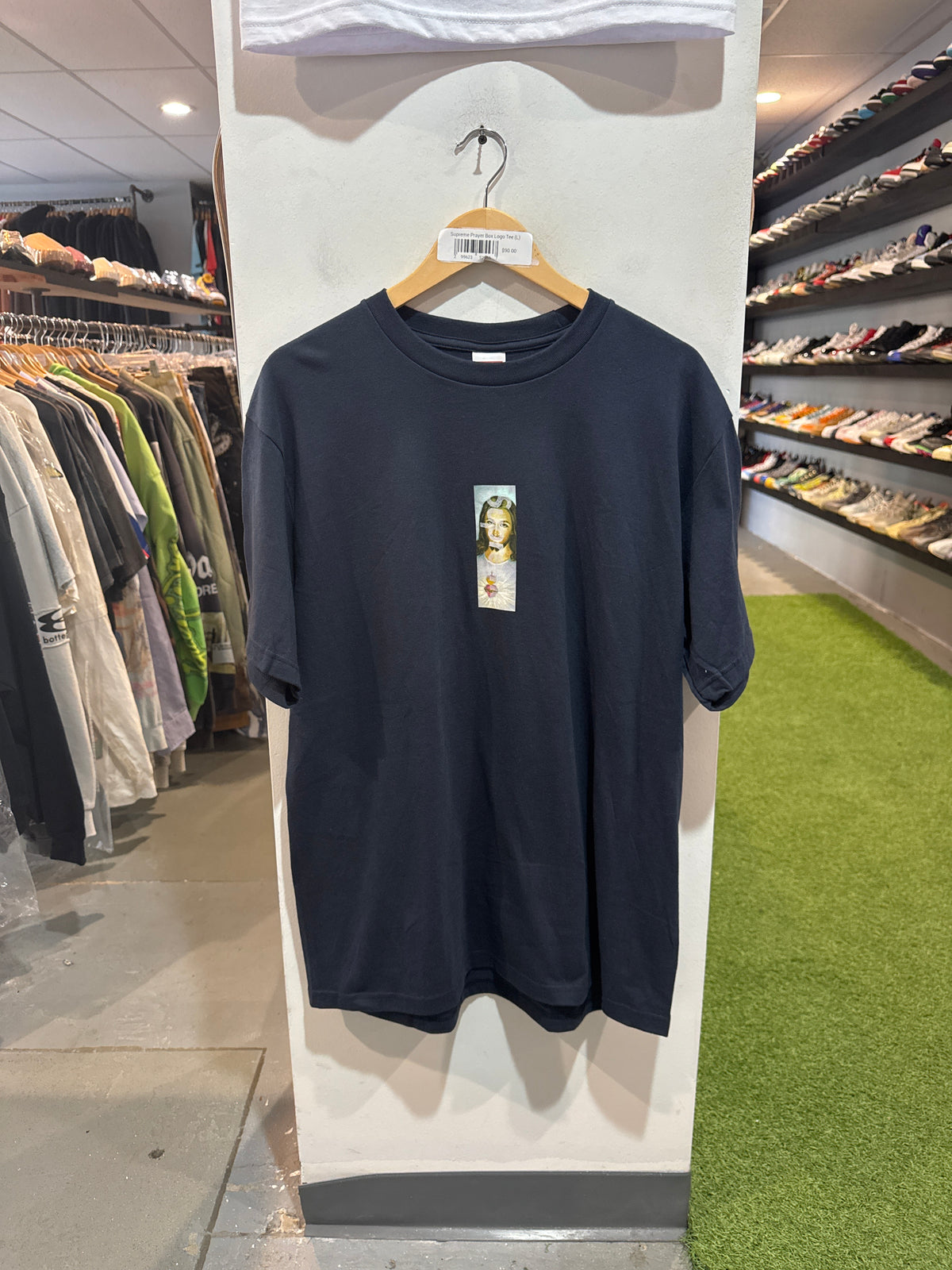 Supreme Prayer Card Box Logo Tee