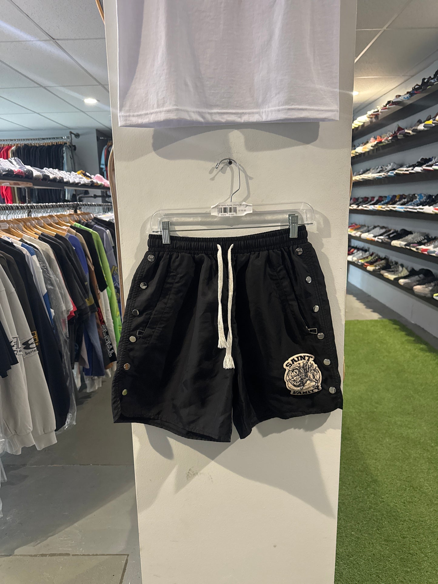 Saint Vanity Nylon Shorts Black (S)