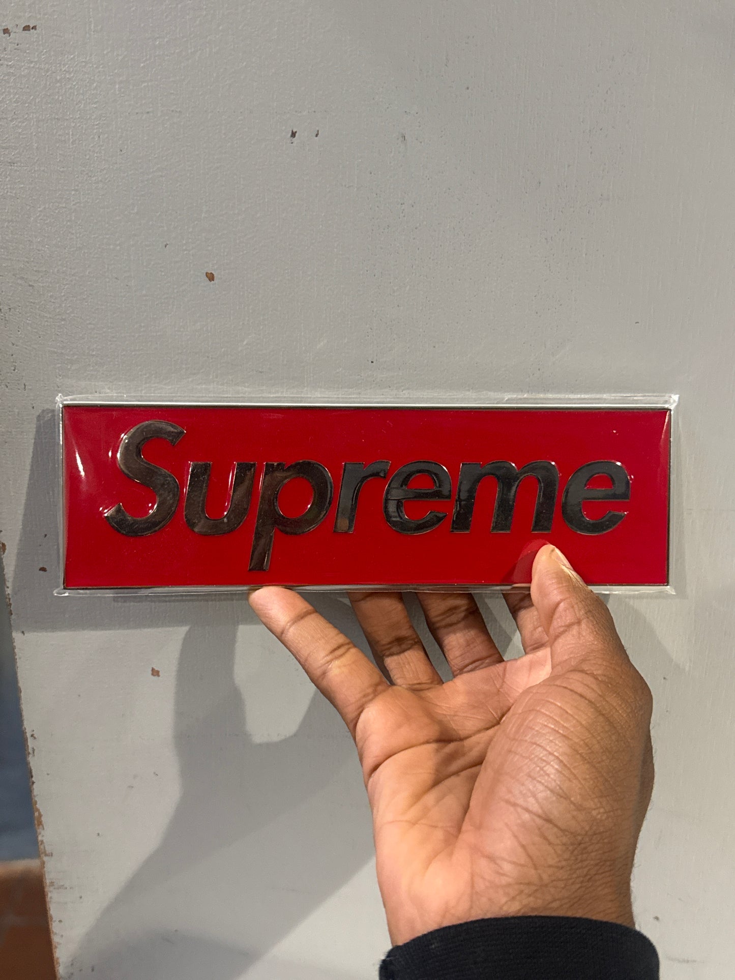 Supreme Box Logo Car Emblem