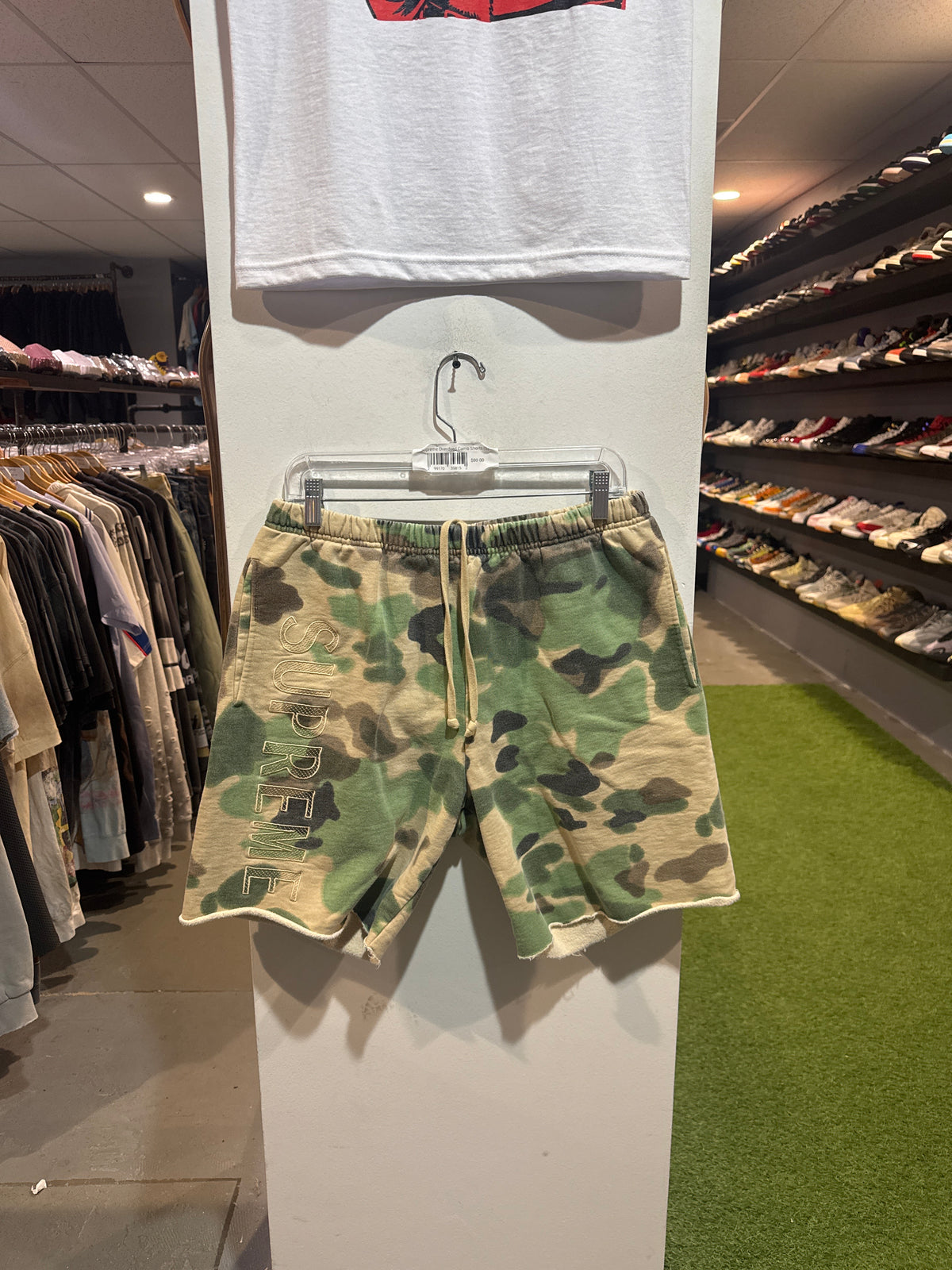 Supreme Overdyed Camo Sweatshorts (S)