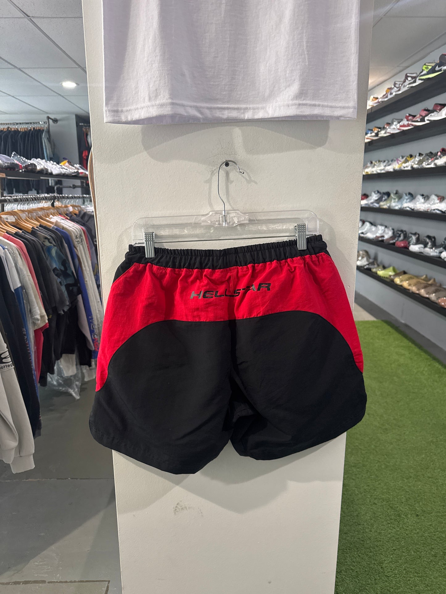 Hellstar Sample Shorts Black Red