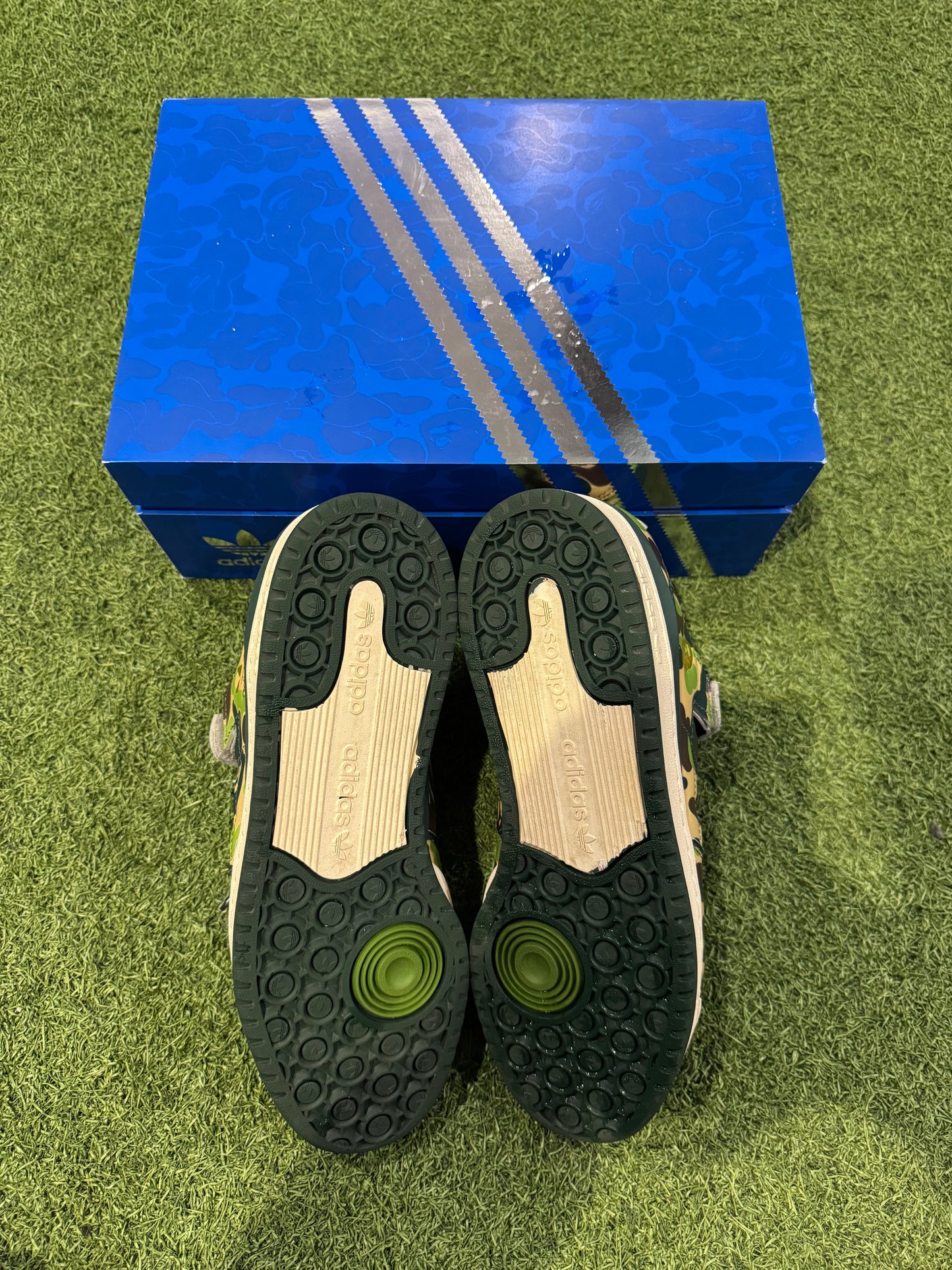 Adidas Bape Forum Low 30th Anniversary Green Camo (8.5)
