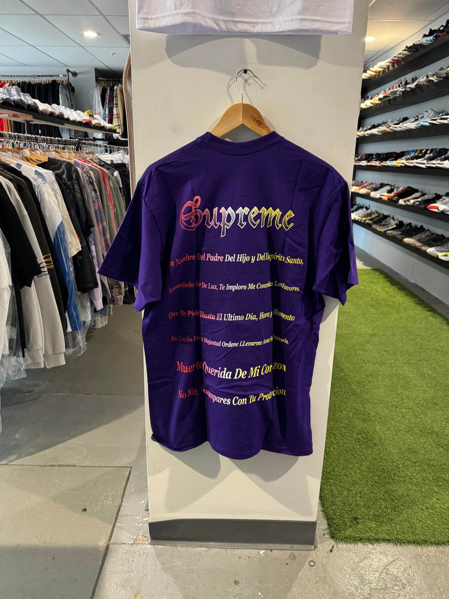 Supreme Grim Reaper Tee Purple
