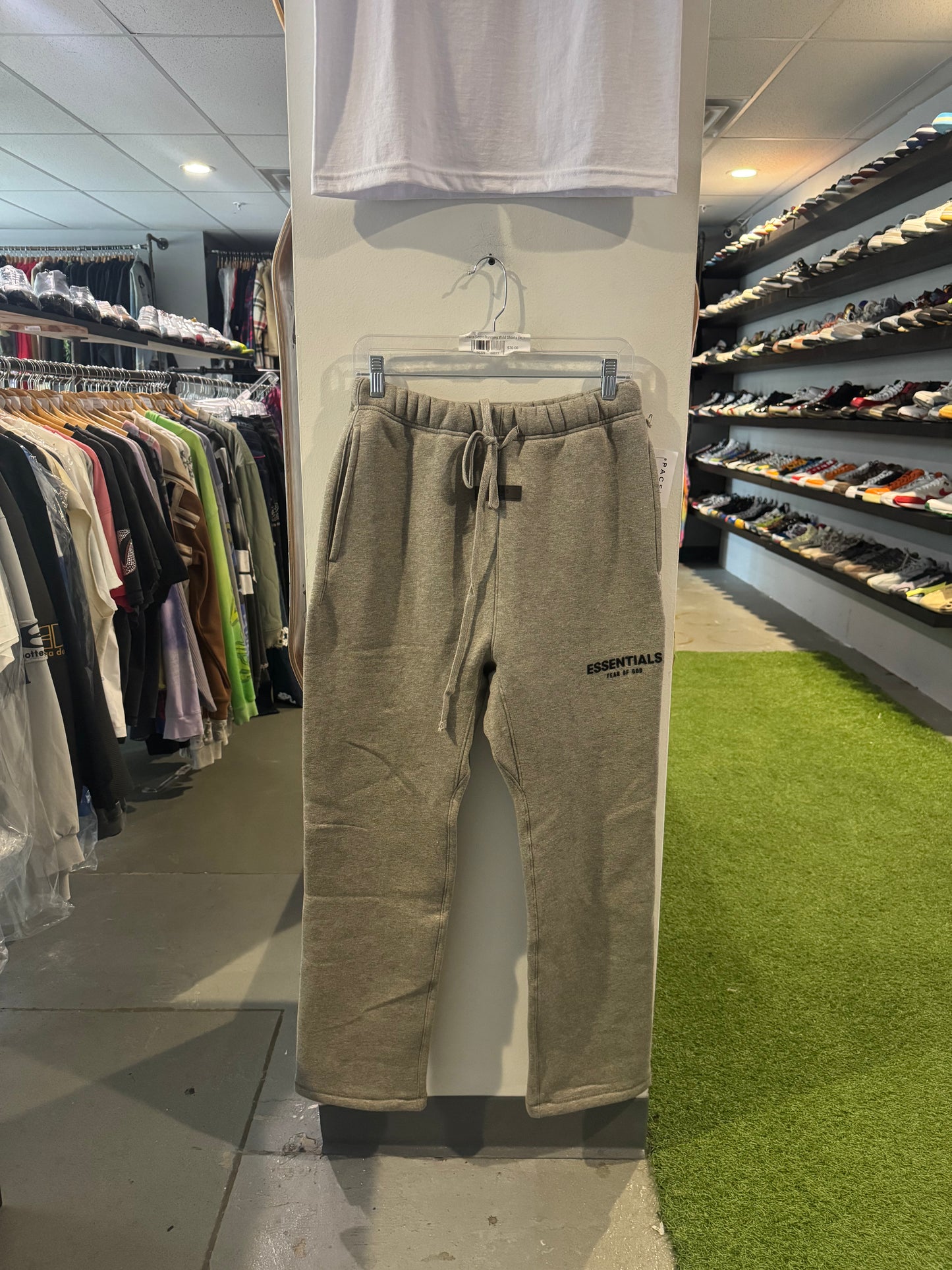 Essentials Open Leg Sweatpant Dark Oatmeal