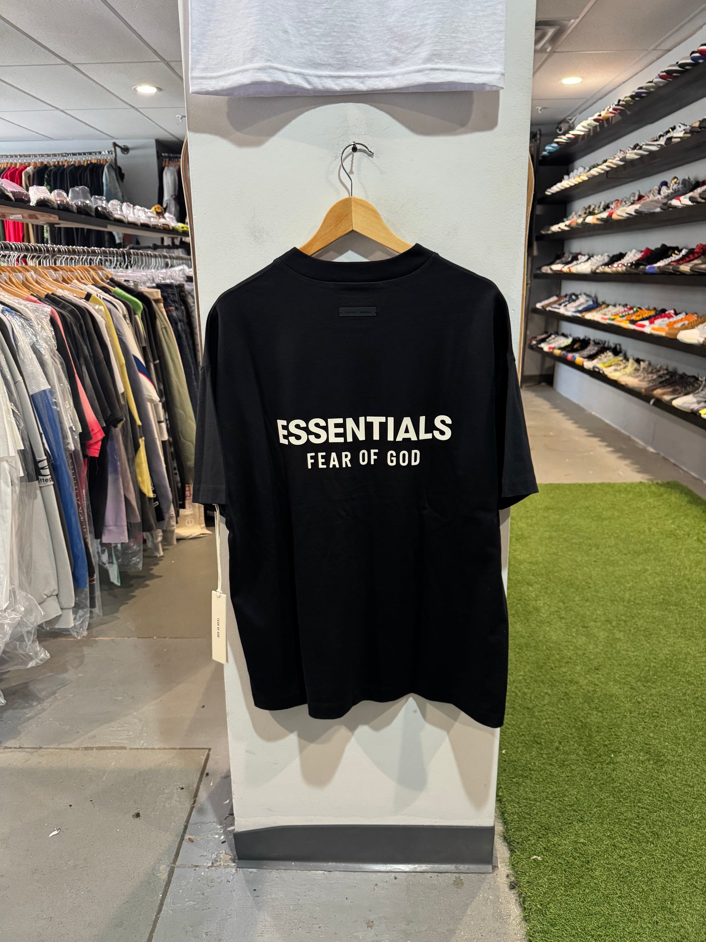 Essentials Back Logo Tee Black