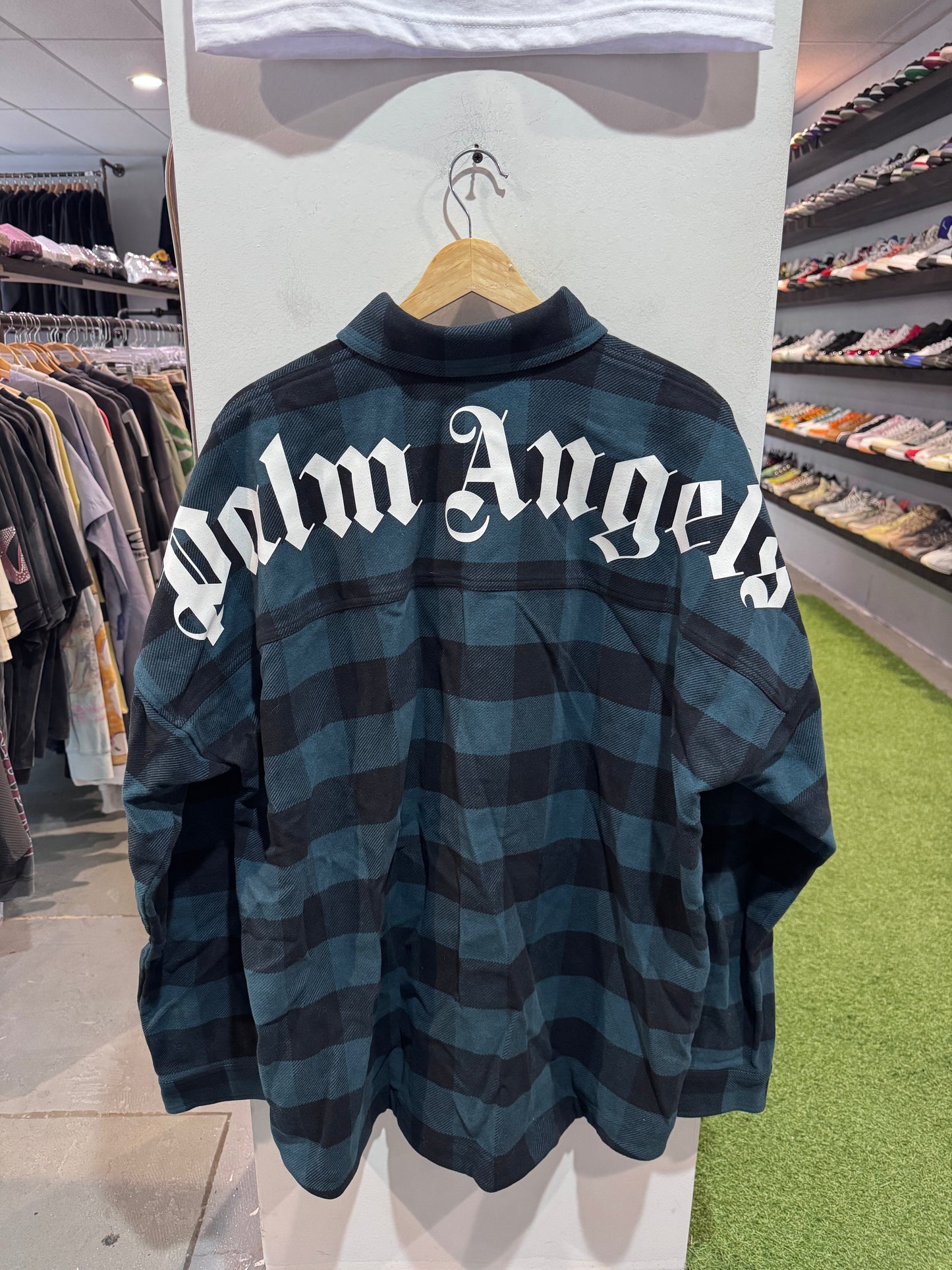 Palm Angels Classic Logo Flannel (L)