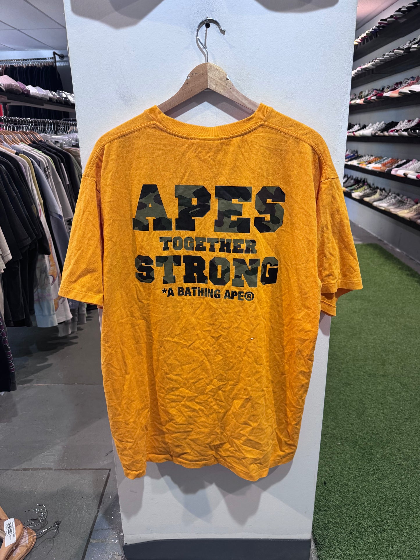 Bape Together Strong Tee Yellow (XXL)
