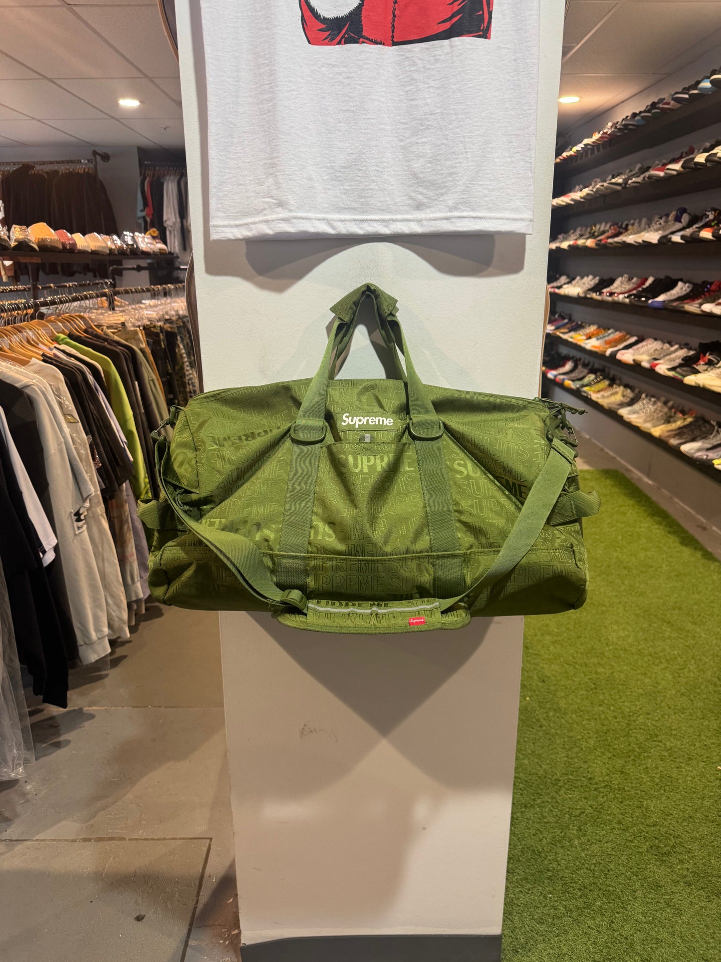 Supreme Olive Duffle Bag