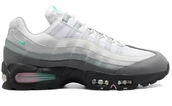 Air Max 95 Big Bubble White Turquoise Pink Foam
