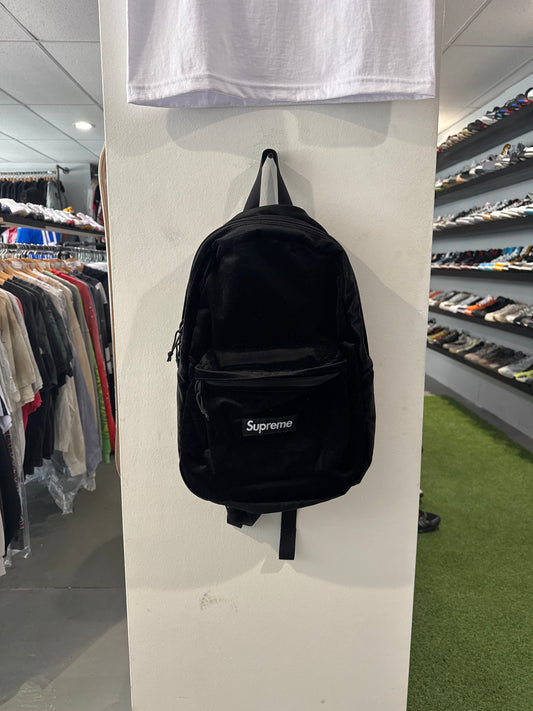 Supreme Velvet Backpack Black