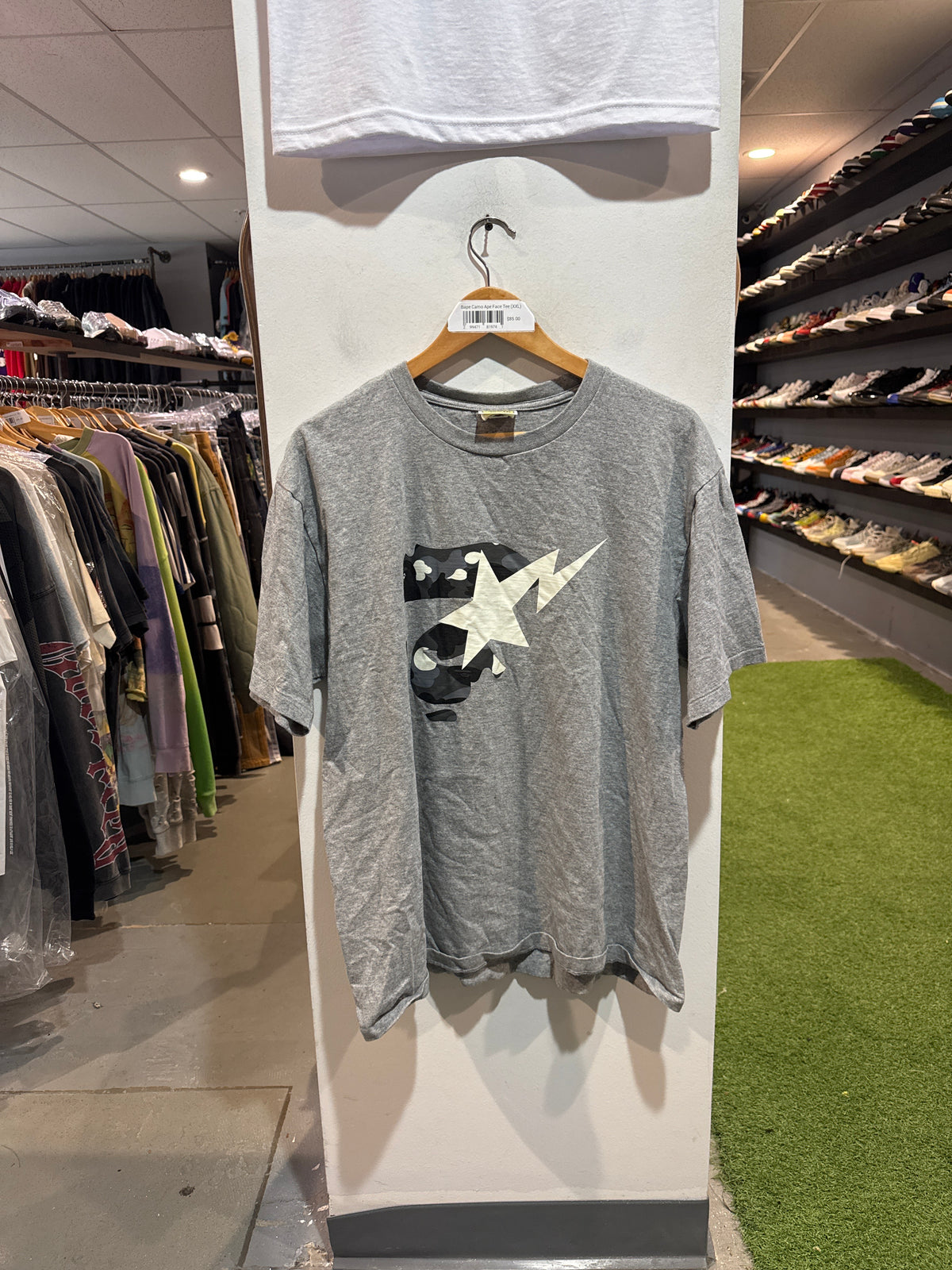 Bape Glow In The Dark Camo Face Tee (XXL)