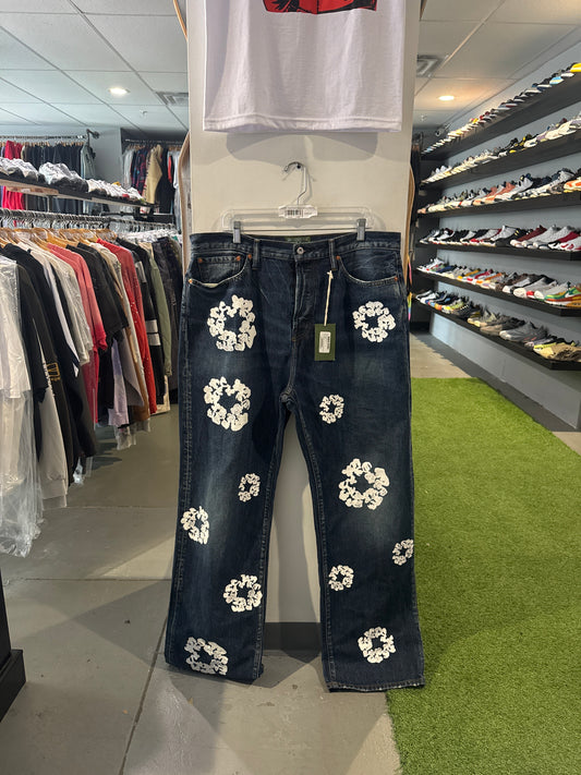 Denim Tears Baggy Dark Wash Jeans