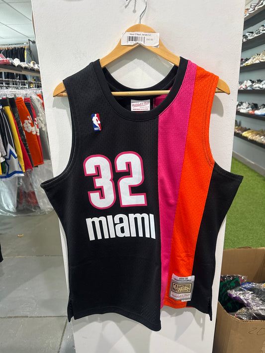 Miami Heat O’Neal Mitchell & Ness Jersey (L)