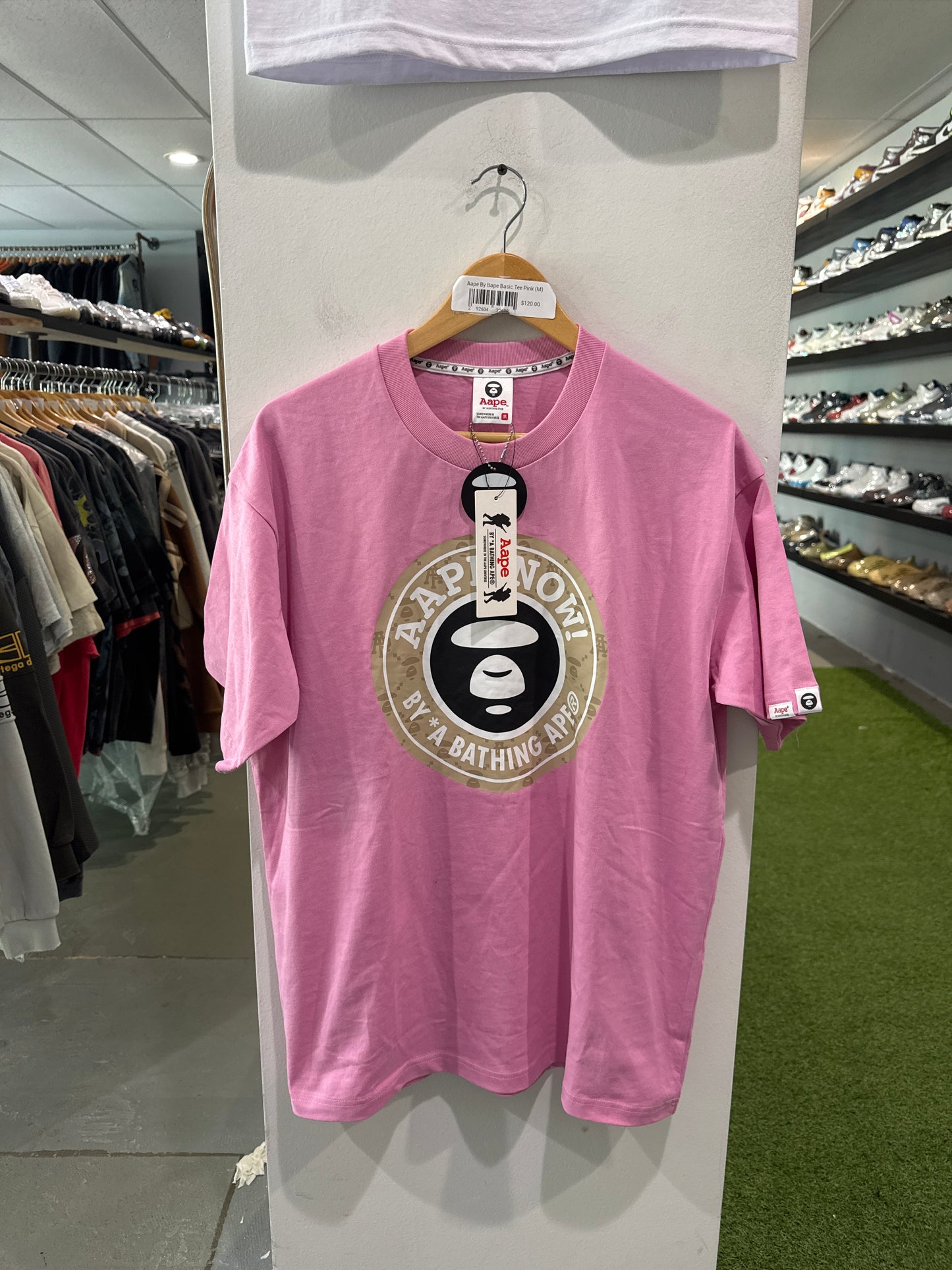 Aape By Bape Basic Tee Pink
