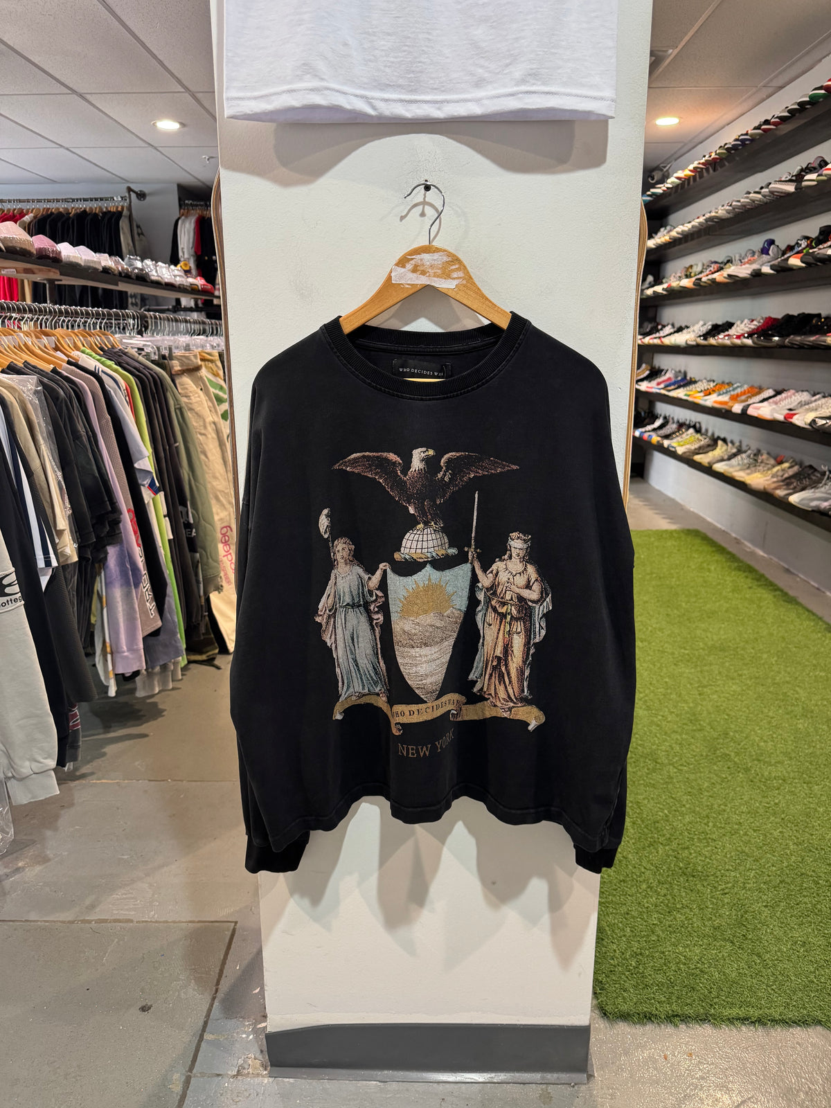 Who Decides War Crest Logo Sweatshirt (M)
