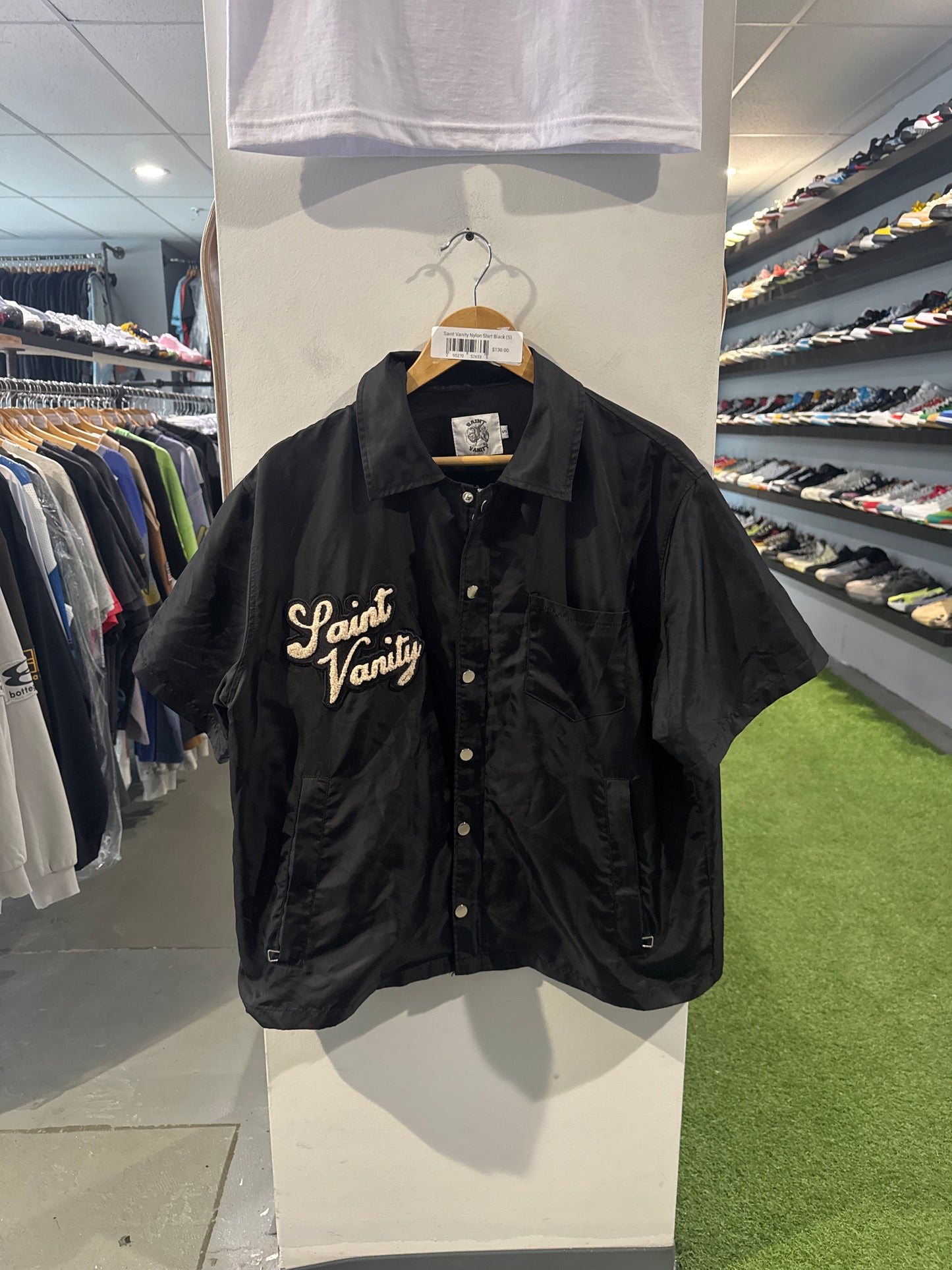 Saint Vanity Nylon Shirt Black (S)