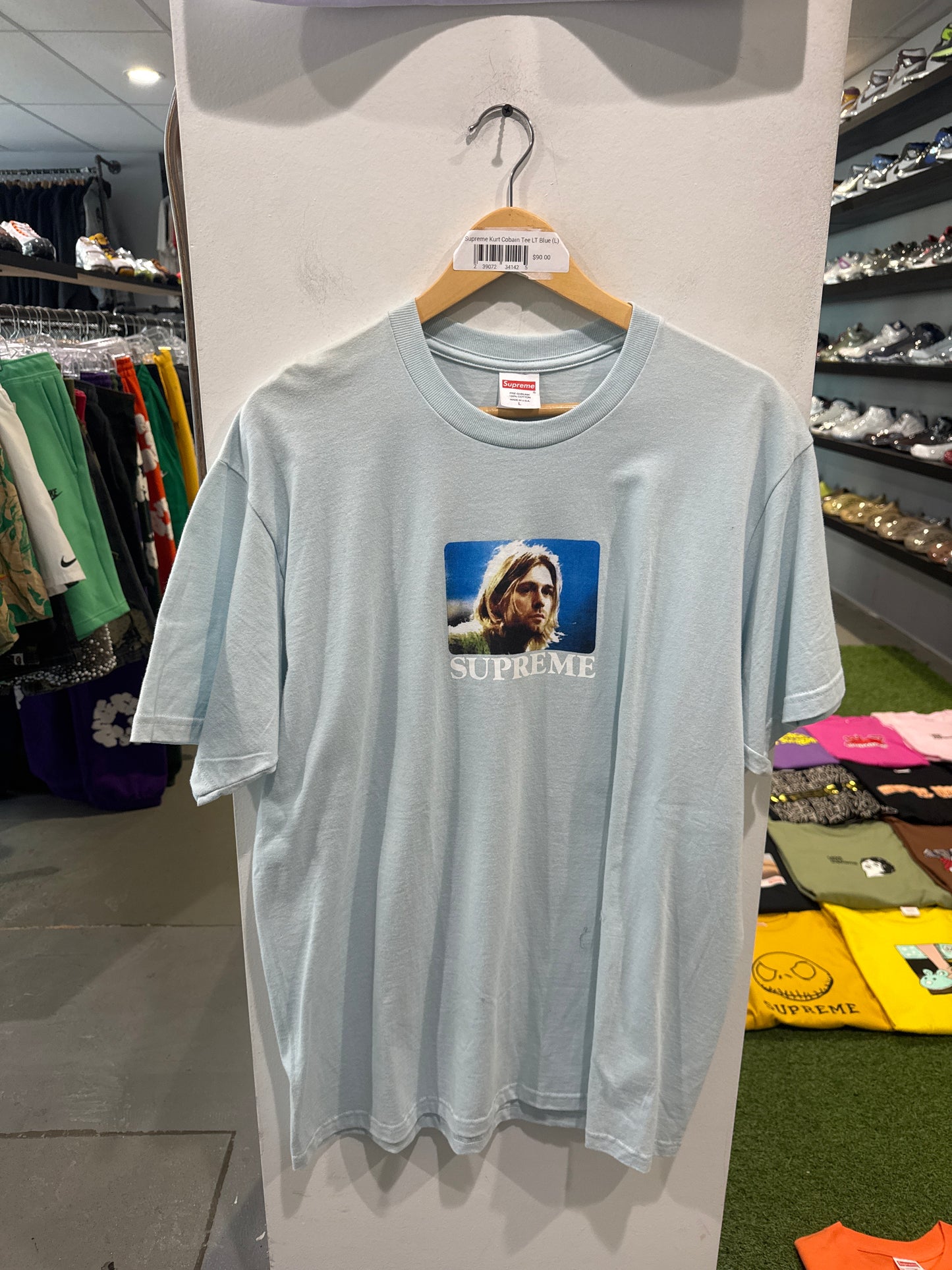 Supreme Kurt Cobain Light Blue Tee
