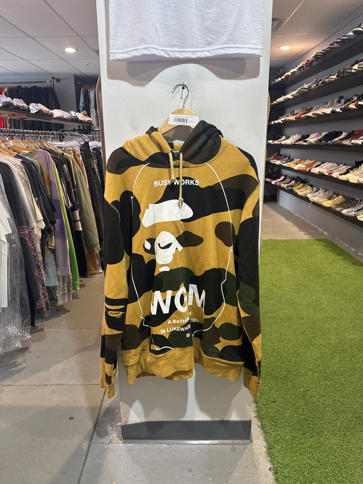 Bape 1st Camo Hoodie Yellow