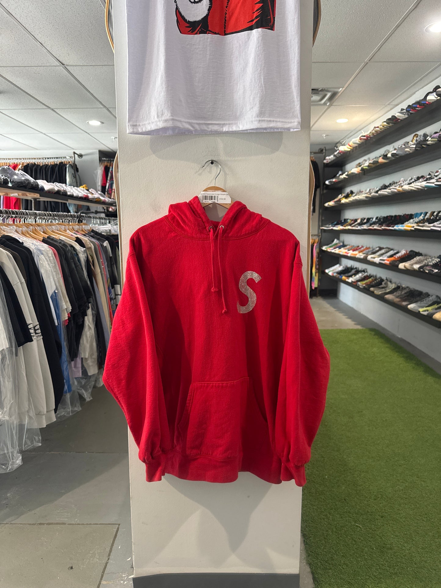 Supreme Swarovski S Logo Hoodie (M)