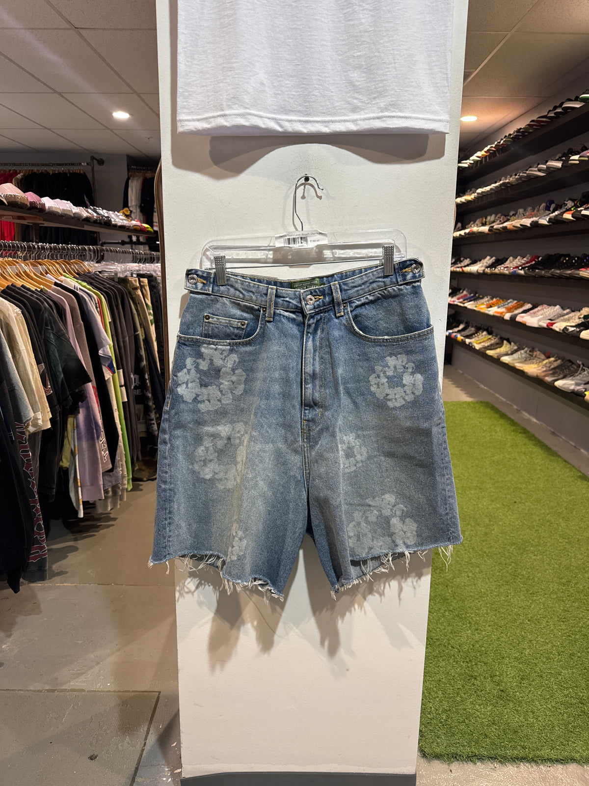 Denim Tears Laser Wreath Denim Shorts (M)