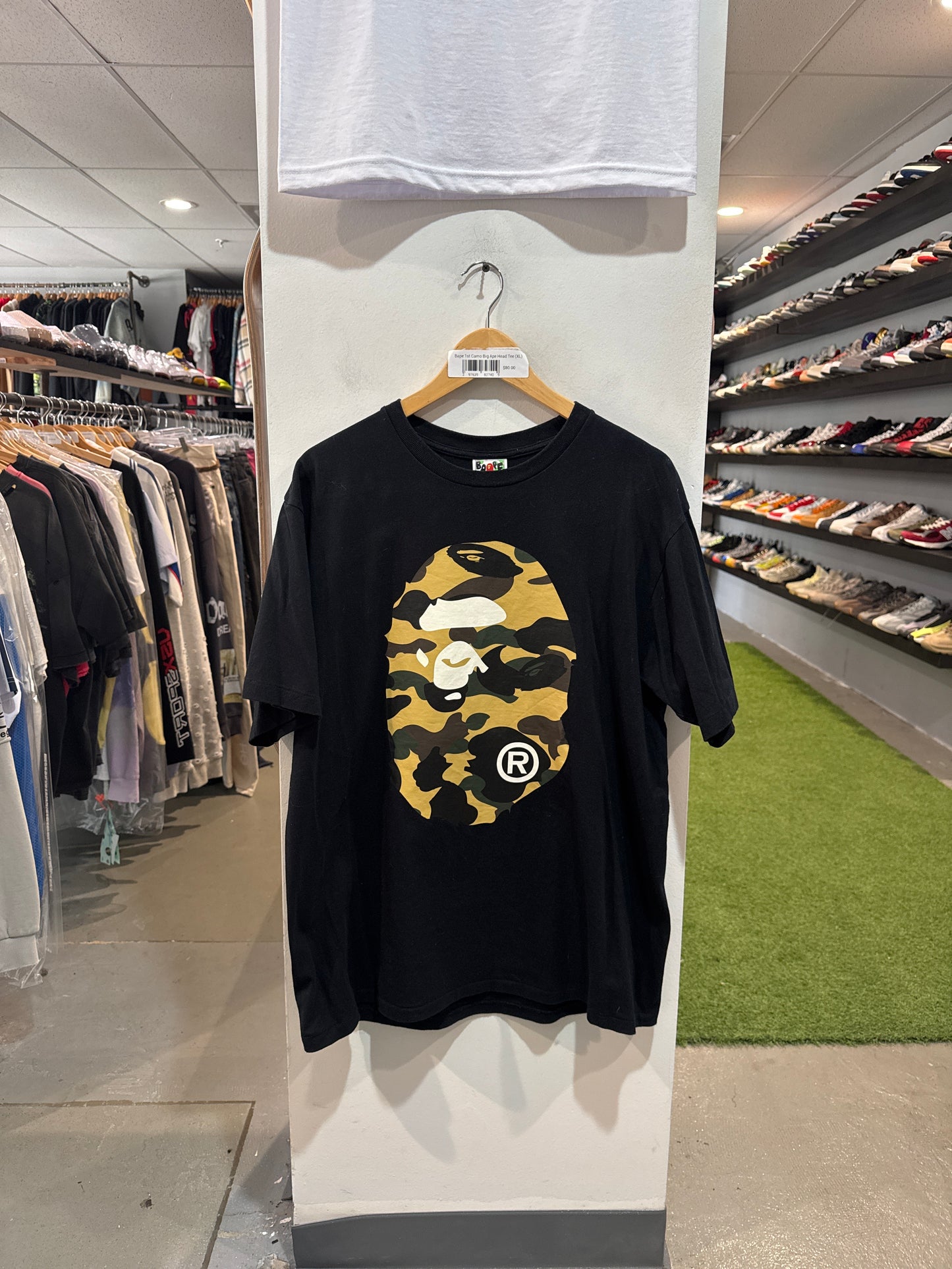 Bape 1st Camo Big Ape Head Tee (XL)