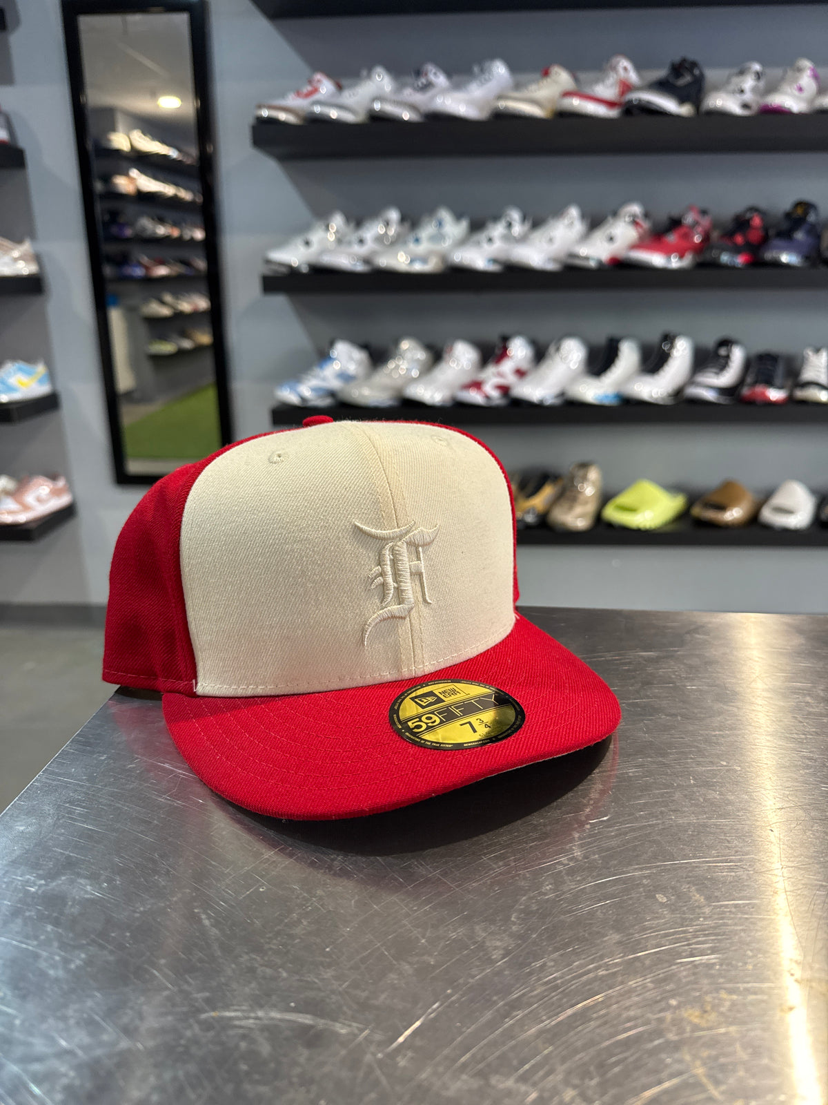Essentials Fear Of God Fitted Red (7 3/4)