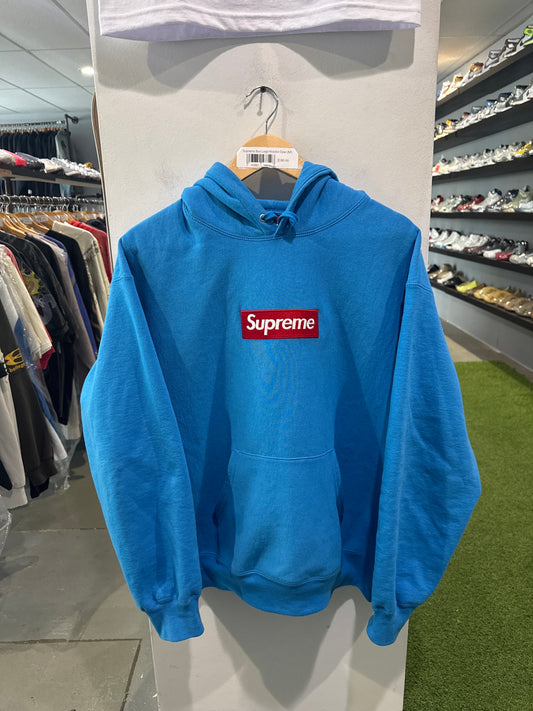 Supreme Box Logo Hoodie Cyan (M)