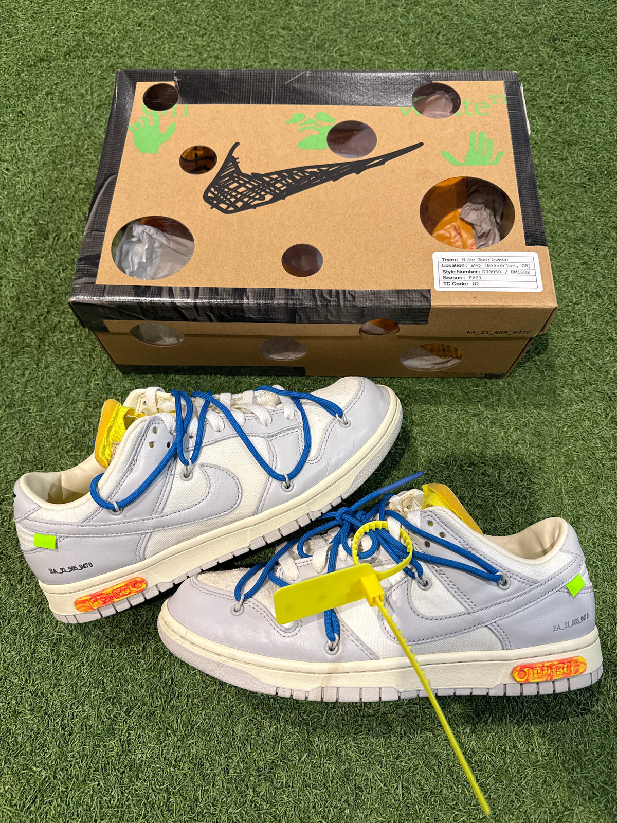 Dunk Low Off-White Lot 10 (9.5)