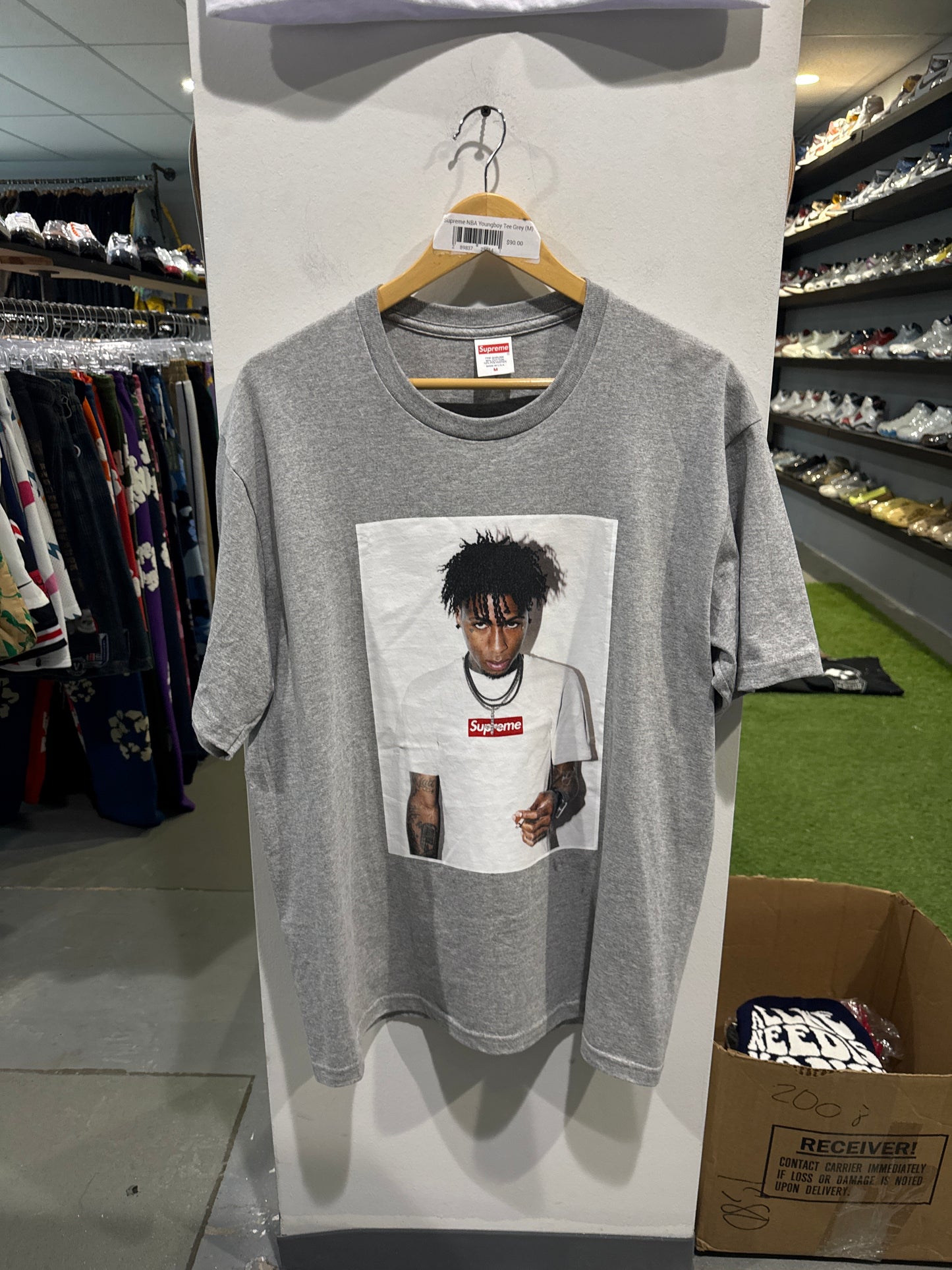 Supreme NBA Youngboy Tee Grey