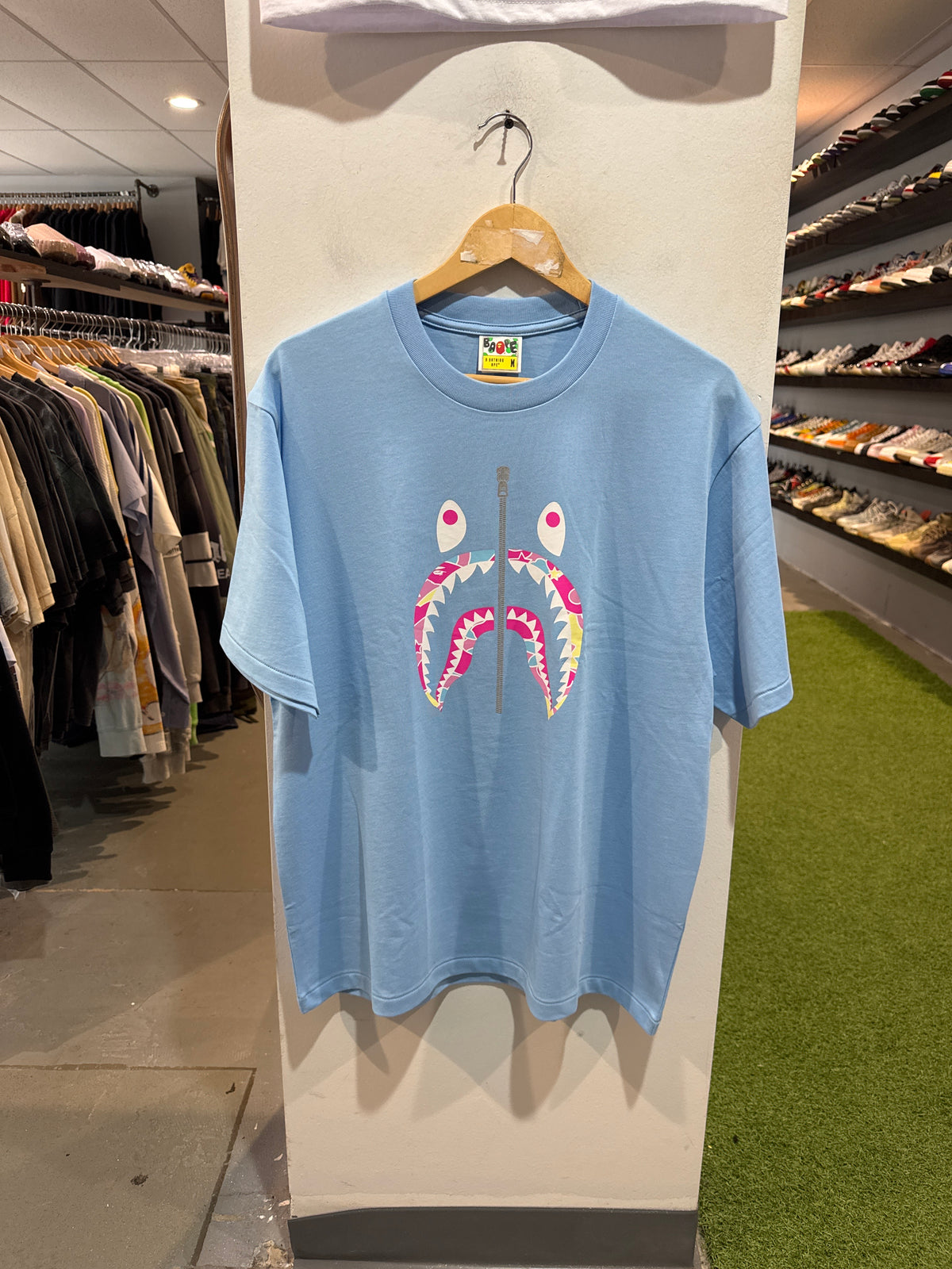 Bape STA Camo Shark Face Tee