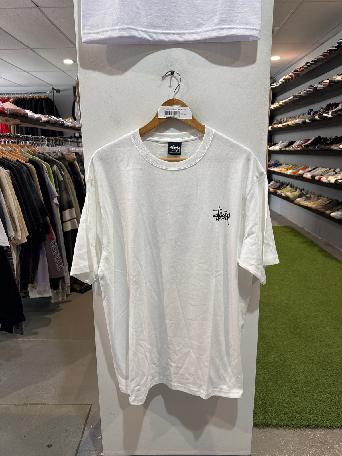 Stussy Basic Logo Tee White
