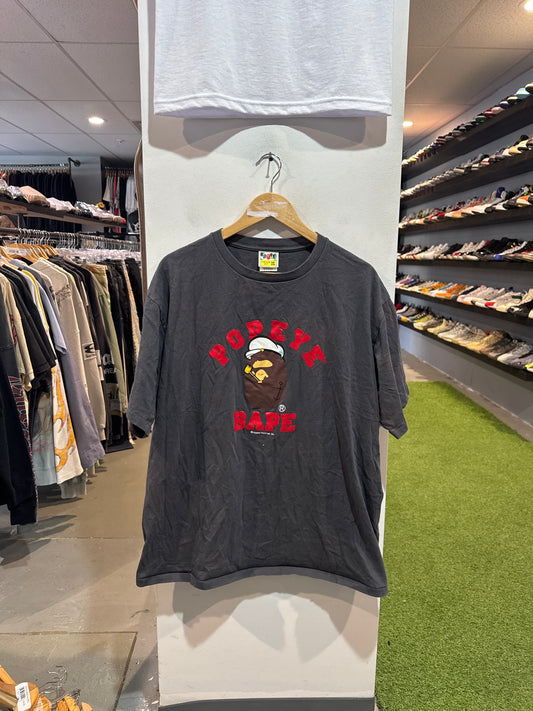 Bape Popeyes Tee Grey (XXL)