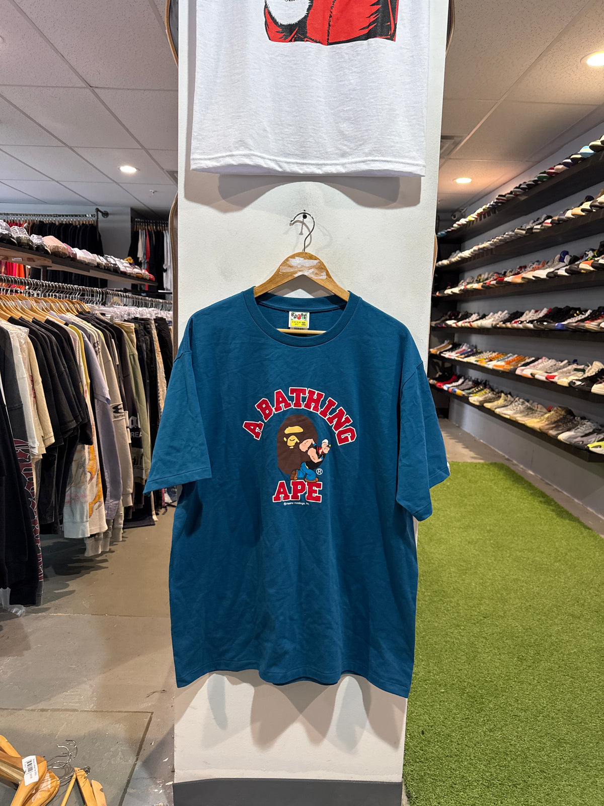 Bape Popeyes Tee Blue (XXL)