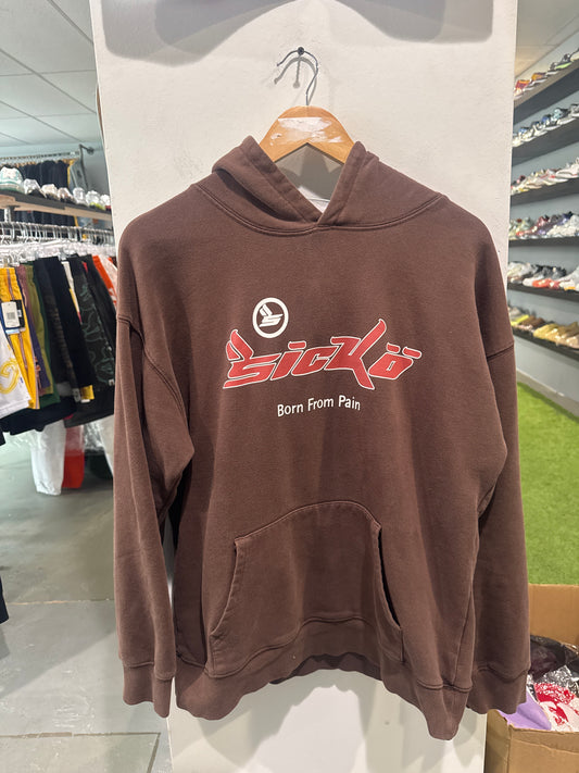 Sicko Hoodie Brown (L)