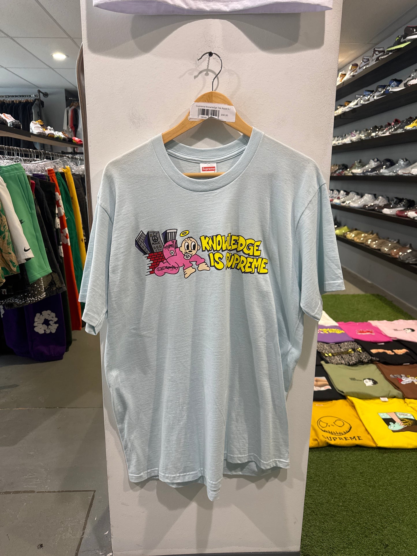 Supreme Knowledge Tee Aqua