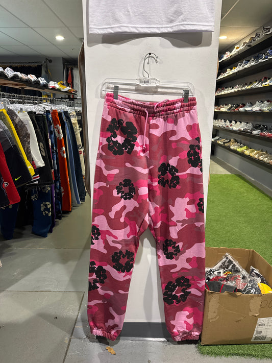 Denim Tears Sweatpants Pink Camo