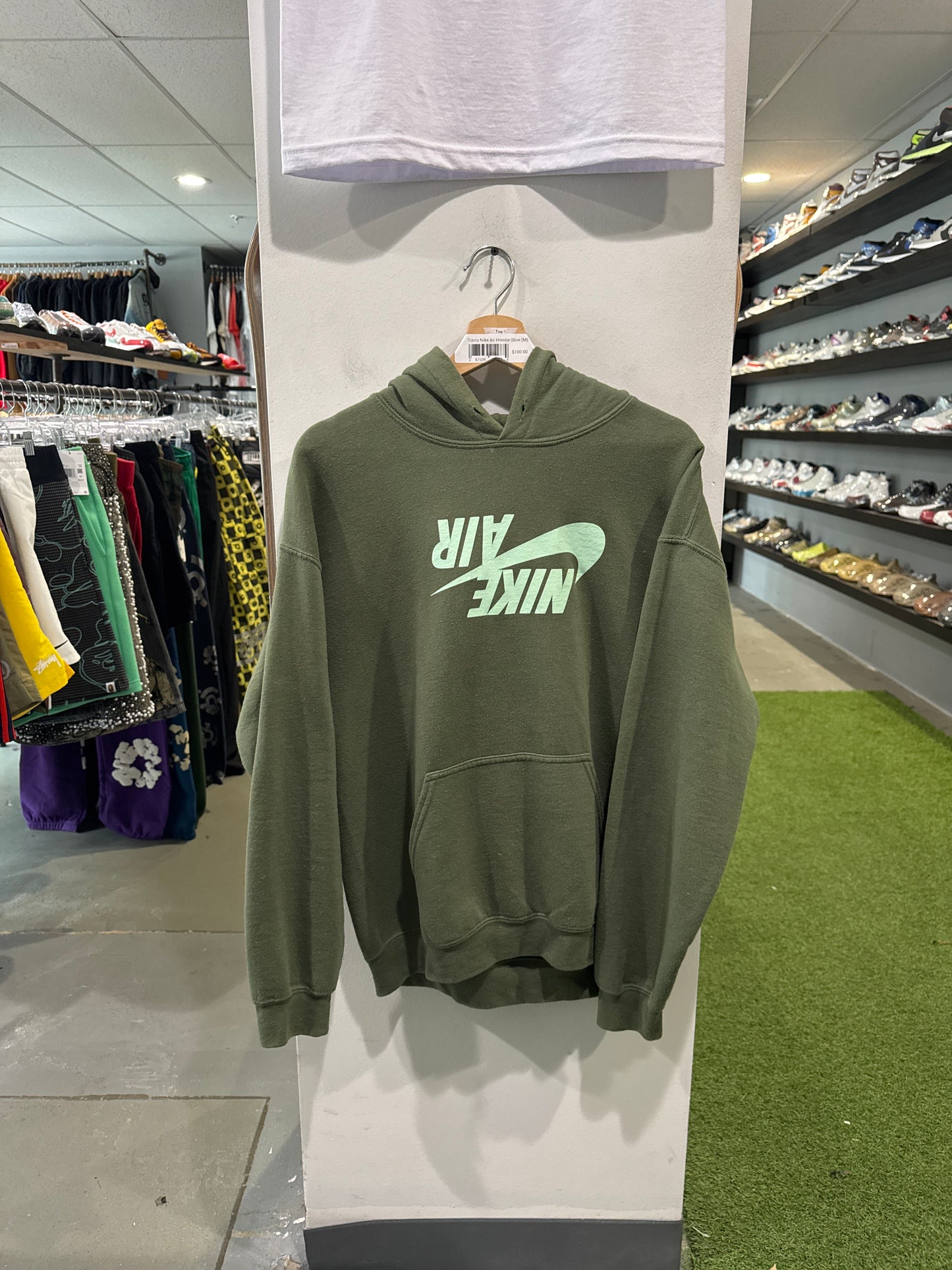 Travis Scott x Jumpman Hoodie Olive (M)