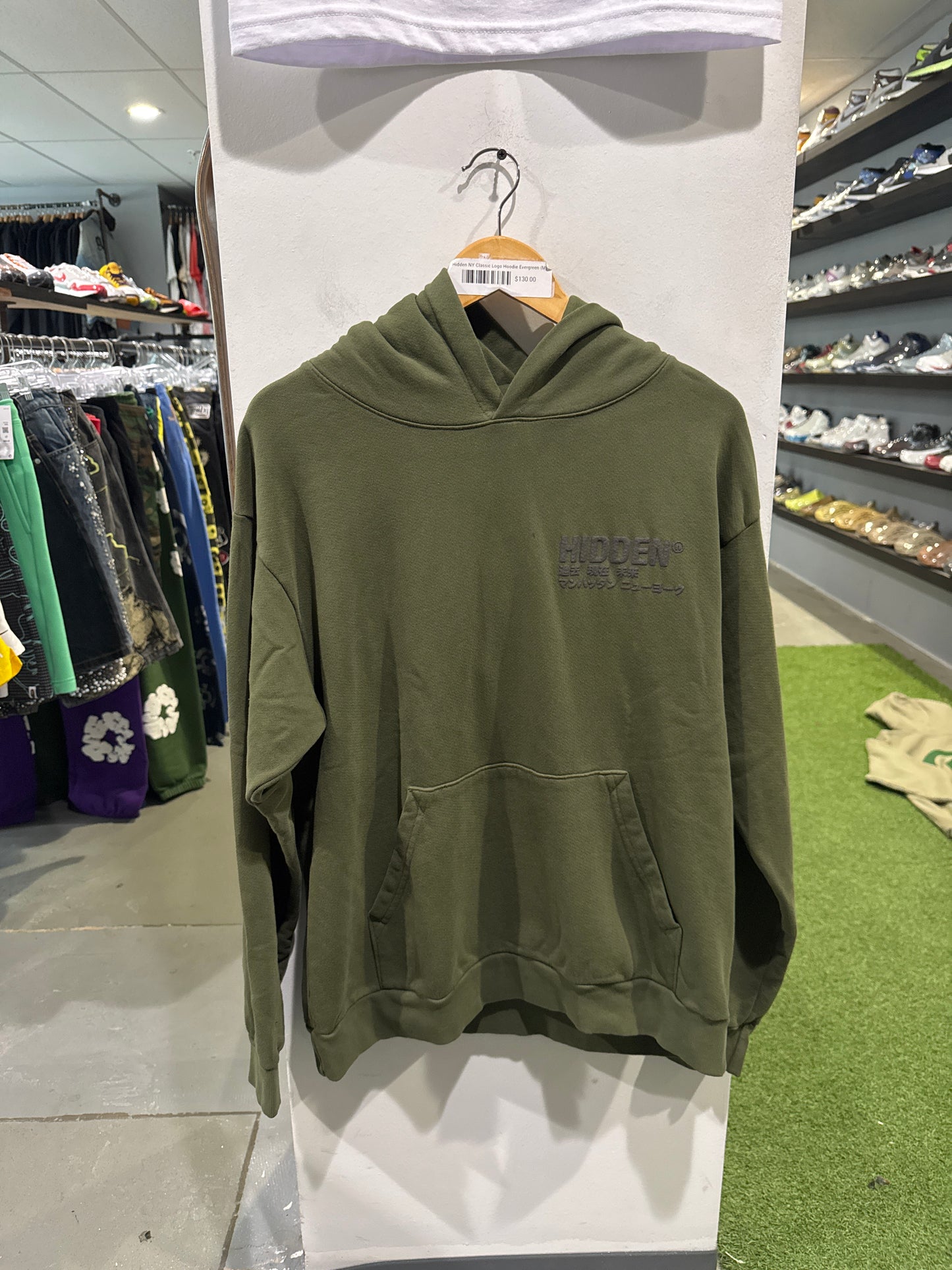 Hidden NY Classic Logo Hoodie Evergreen