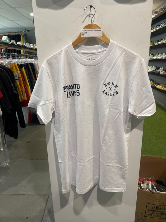Born x Raised Spanto Lives Tee White