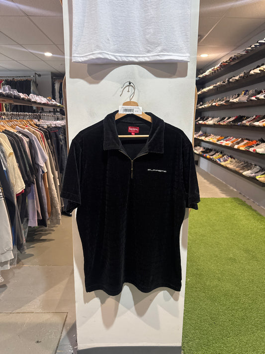 Supreme Croc Velour Zip Polo (XL)